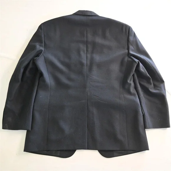 Wimbledon 40S Navy Blue‎ Hopsack Gold Button Mens Blazer Sport Coat Jacket